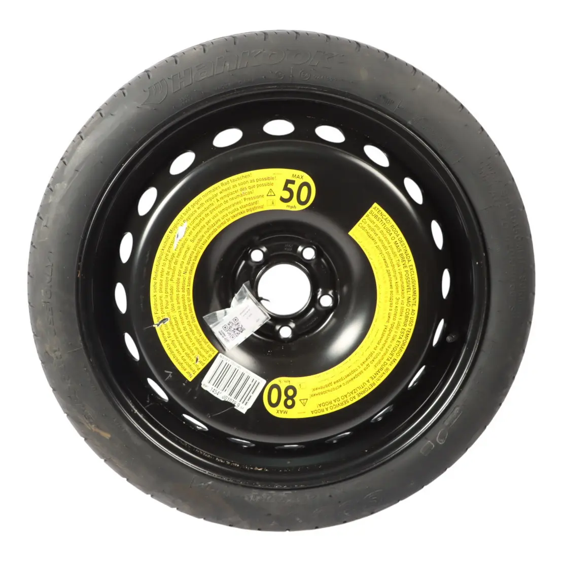 Audi S4 B9 Avant Space Saver Spare Wheel R19 4J Hankook 125/70 ET22 8W0601027B