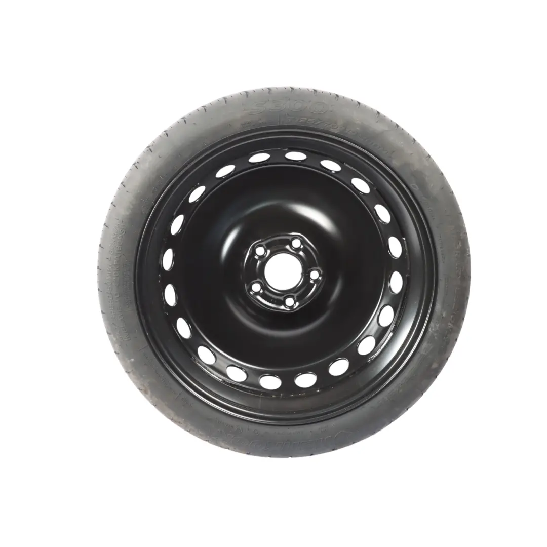 Roue De Secours Compacte R19 4J Hankook 125/70 ET22 pour Audi S4 B9 Avant à propos du numéro de pièce 8W0601027B Audi S4 B9 Avant Roue De Secours Compacte R19 4J Hankook 125/70 ET22 - SKU 8W0601027B - Numéro de pièce 8W0601027B