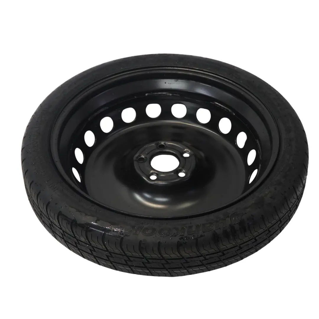 Reserverad Stahlrad Hankook Reifen 125/70 R19 ET:22 4J für Audi A5 F5 mit Teilenummer 8W0601027C Audi A5 F5 Reserverad Stahlrad Hankook Reifen 125/70 R19 ET:22 4J - SKU 8W0601027C - Teilenummer 8W0601027C