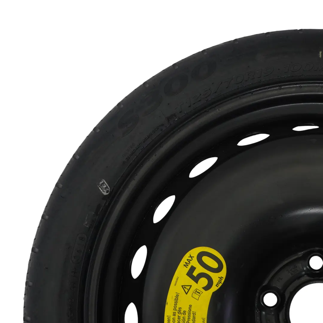 Ruota acciaio Pneumatico Hankook 125/70 R19 ET:22 4J per Audi A5 F5 con numero di parte 8W0601027C Audi A5 F5 Ruota acciaio Pneumatico Hankook 125/70 R19 ET:22 4J - SKU 8W0601027C - Numero di parte 8W0601027C