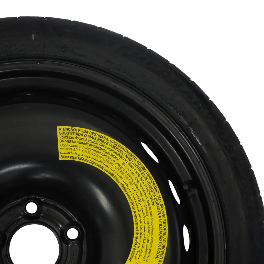 Audi A5 F5 Roue secours acier pour Pneu Hankook 125/70 R19 ET:22 4J - SKU 8W0601027C - Numéro de pièce 8W0601027C