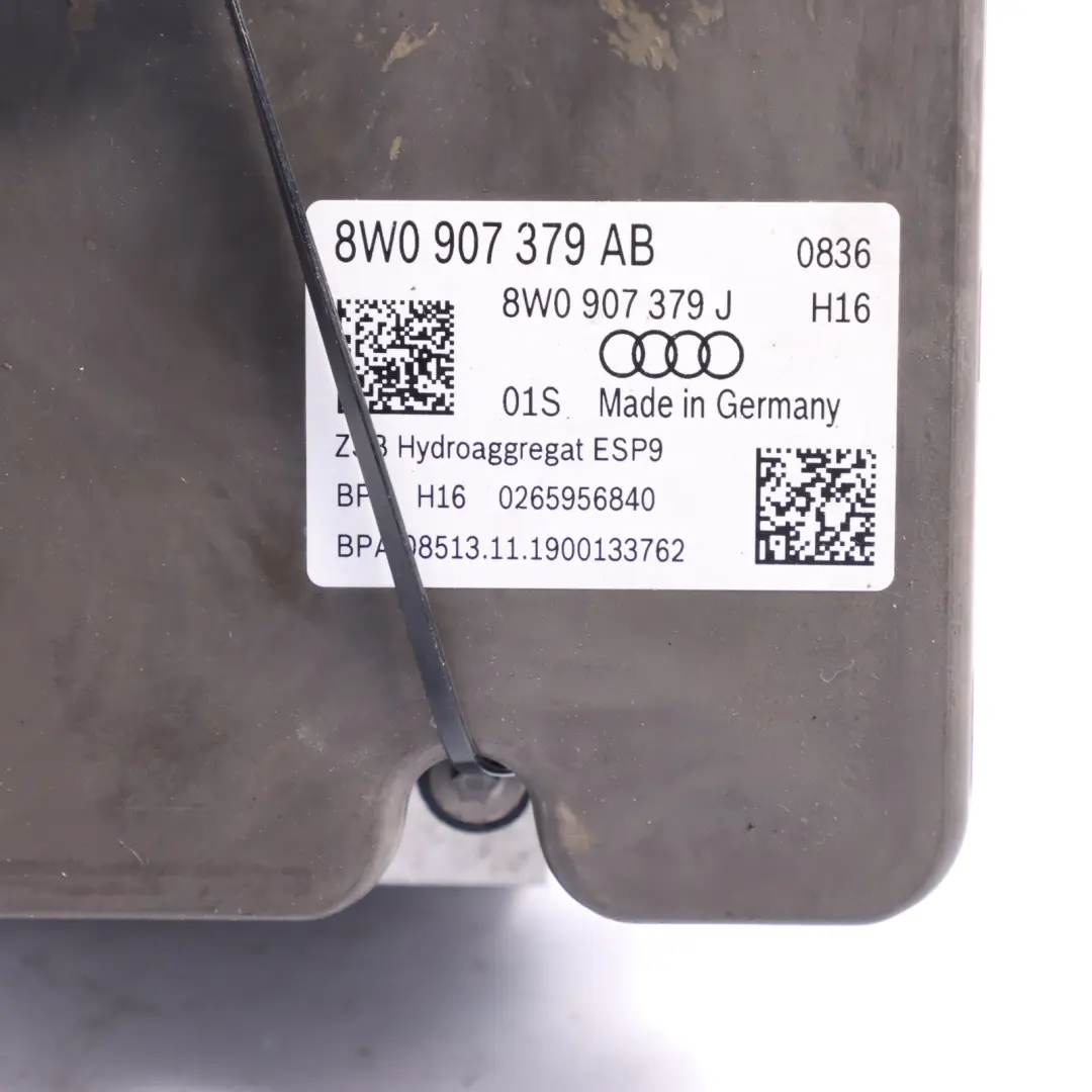 Audi A5 F5 2.0 TDI ABS Pump Modulator Hydraulic Control Brake Unit - SKU 8W0614517AE - Part number 8W0614517AE