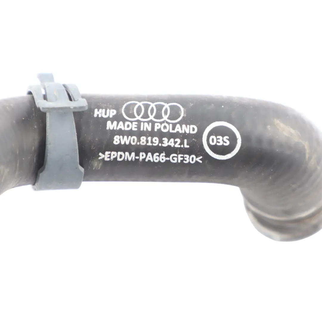 Tuyau Retour Eau Liquide Refroidissement pour Audi A5 F5 à propos du numéro de pièce 8W0819342L Audi A5 F5 Tuyau Retour Eau Liquide Refroidissement - SKU 8W0819342L - Numéro de pièce 8W0819342L