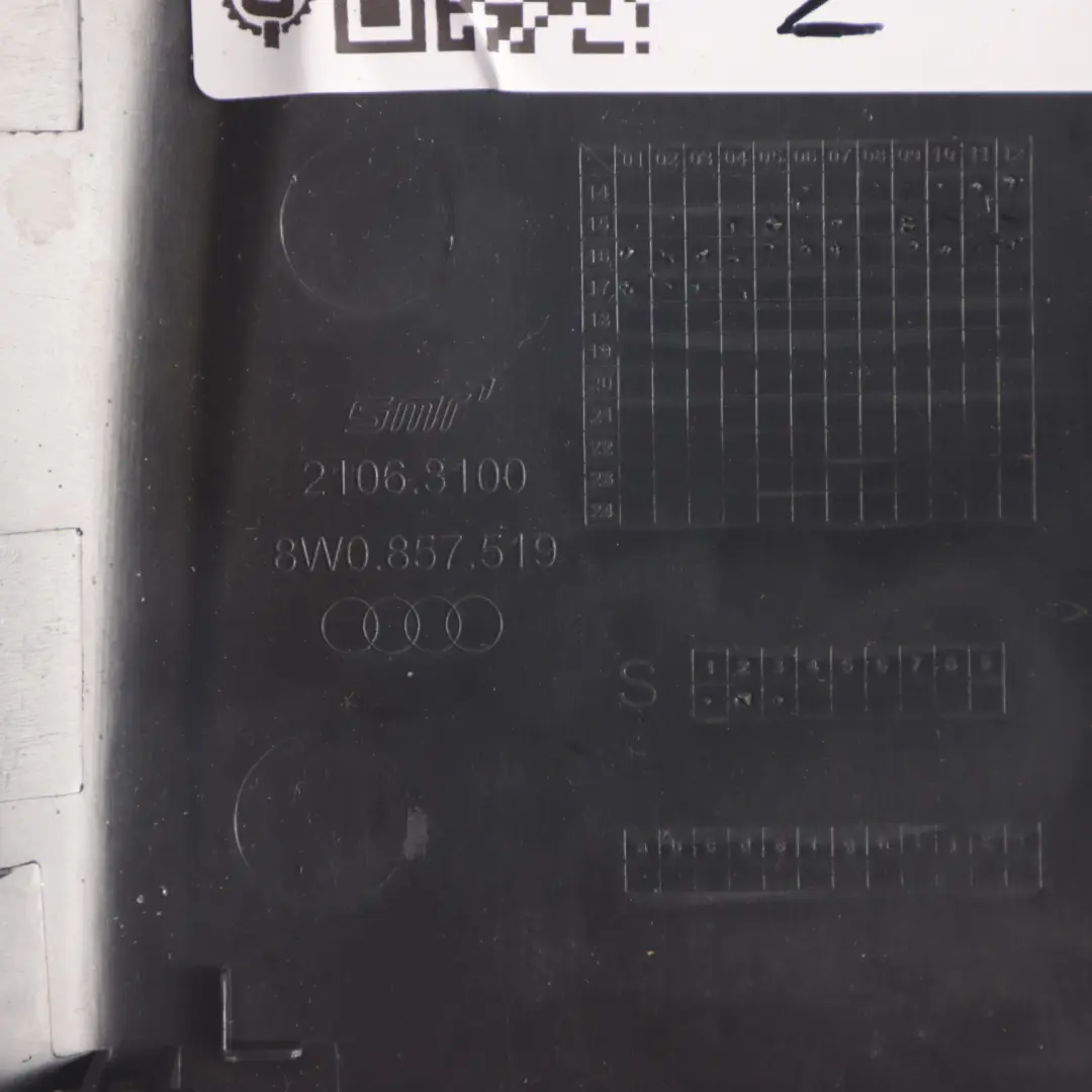 Interior Rear View Mirror Surround Trim Cover Panel to Audi A4 B9 with Part number 8W0857519 Audi A4 B9 Interior Rear View Mirror Surround Trim Cover Panel - SKU 8W0857519-1 - Part number 8W0857519