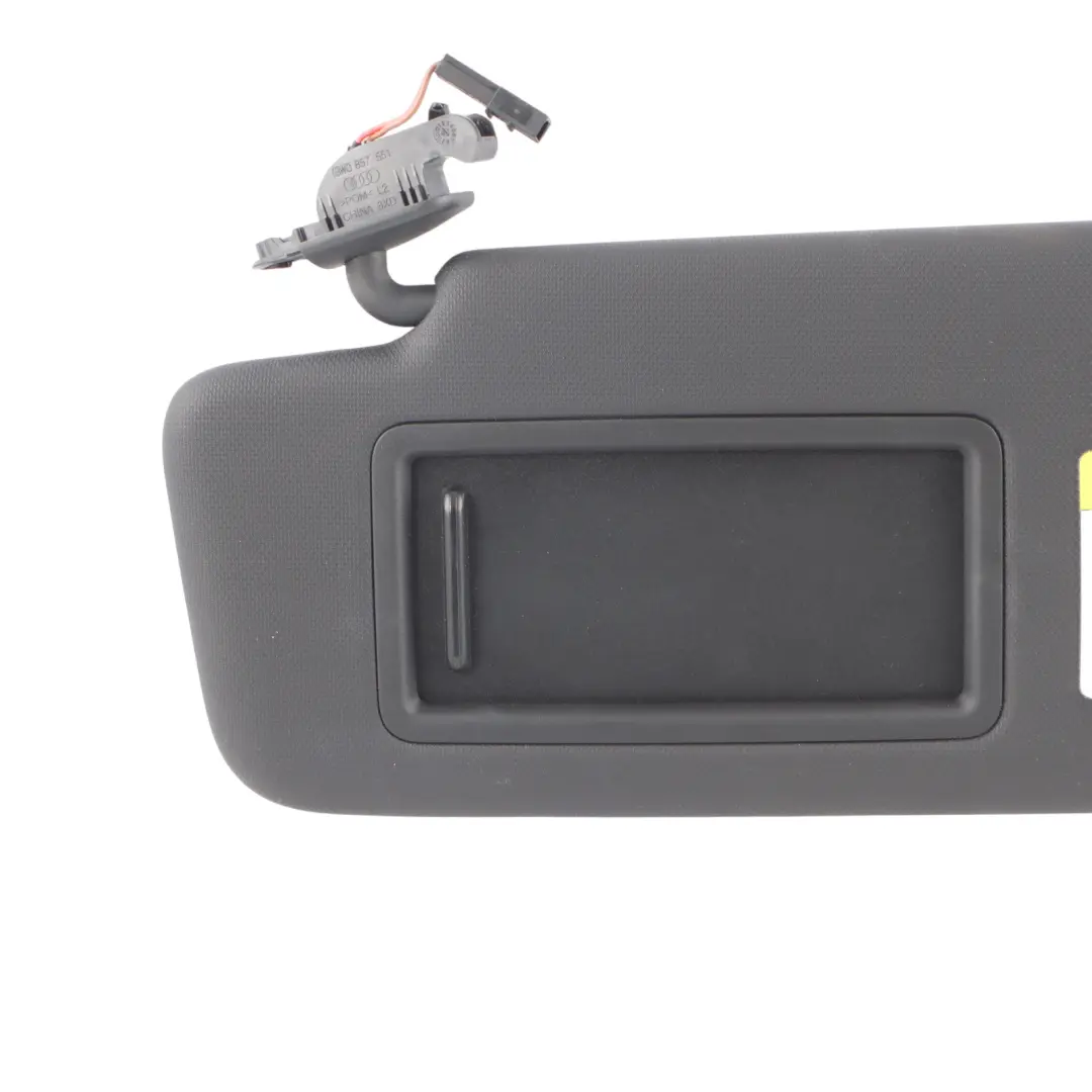 Sun Visor Audi A4 B9 A5 F5 Blende Sunvisor Mirror Left N/S Black to with Part number 8W0857551AB Sun Visor Audi A4 B9 A5 F5 Blende Sunvisor Mirror Left N/S Black - SKU 8W0857551AB-1 - Part number 8W0857551AB