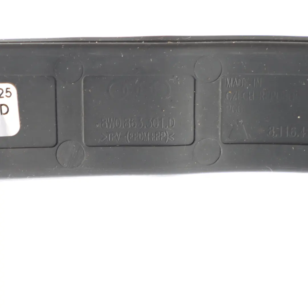 Audi A5 F5 Alfombrilla De Goma Guantera Insertar Almacenamiento Trim - SKU 8W0863301D - Número de pieza 8W0863301D