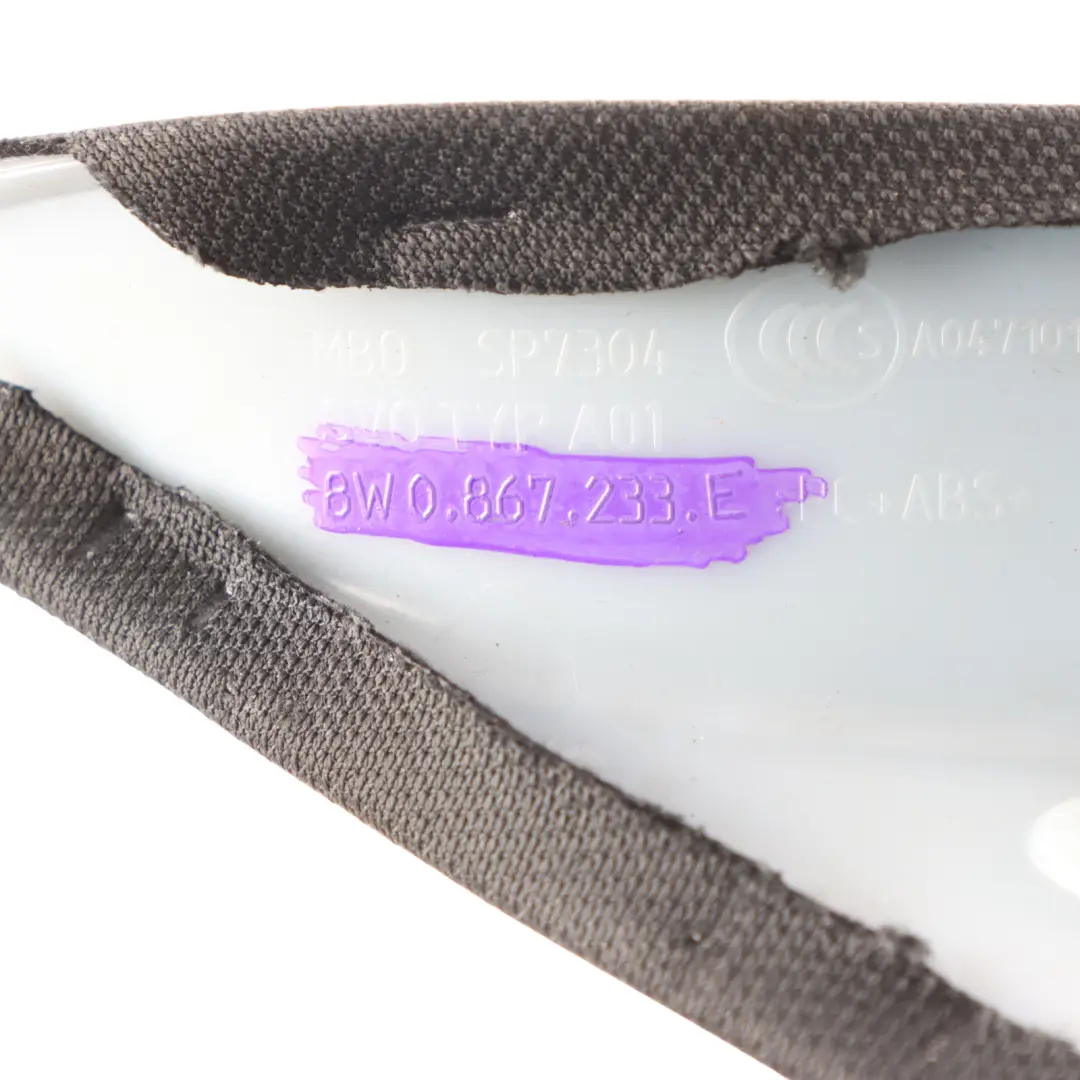 Pillar Trim Cover Lower Interior Panel Left N/S to Audi A4 B9 A with Part number 8W0867233E Audi A4 B9 A Pillar Trim Cover Lower Interior Panel Left N/S - SKU 8W0867233E - Part number 8W0867233E