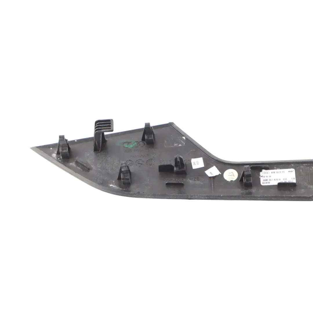 Osłona Listwa Słupka Drzwi Prawy Tył Czarna 8W0867419H do Audi A5 F5 o numerze 8W0867420AA Audi A5 F5 Osłona Listwa Słupka Drzwi Prawy Tył Czarna 8W0867419H - SKU 8W0867420H - Numer Części 8W0867420AA