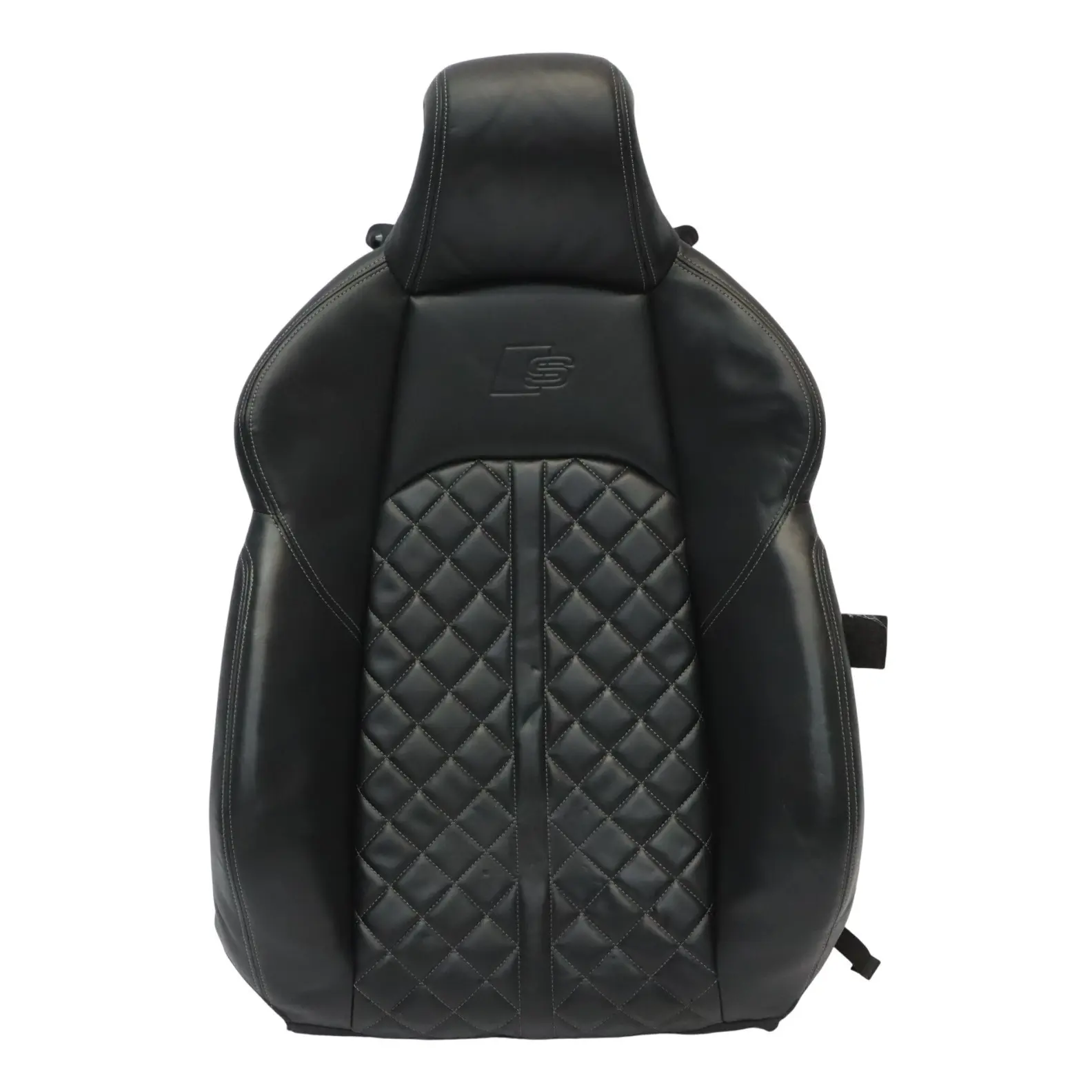 Audi A4 S4 B9 Sport Front Seat Heated Cover Leather Black Left N/S Backrest