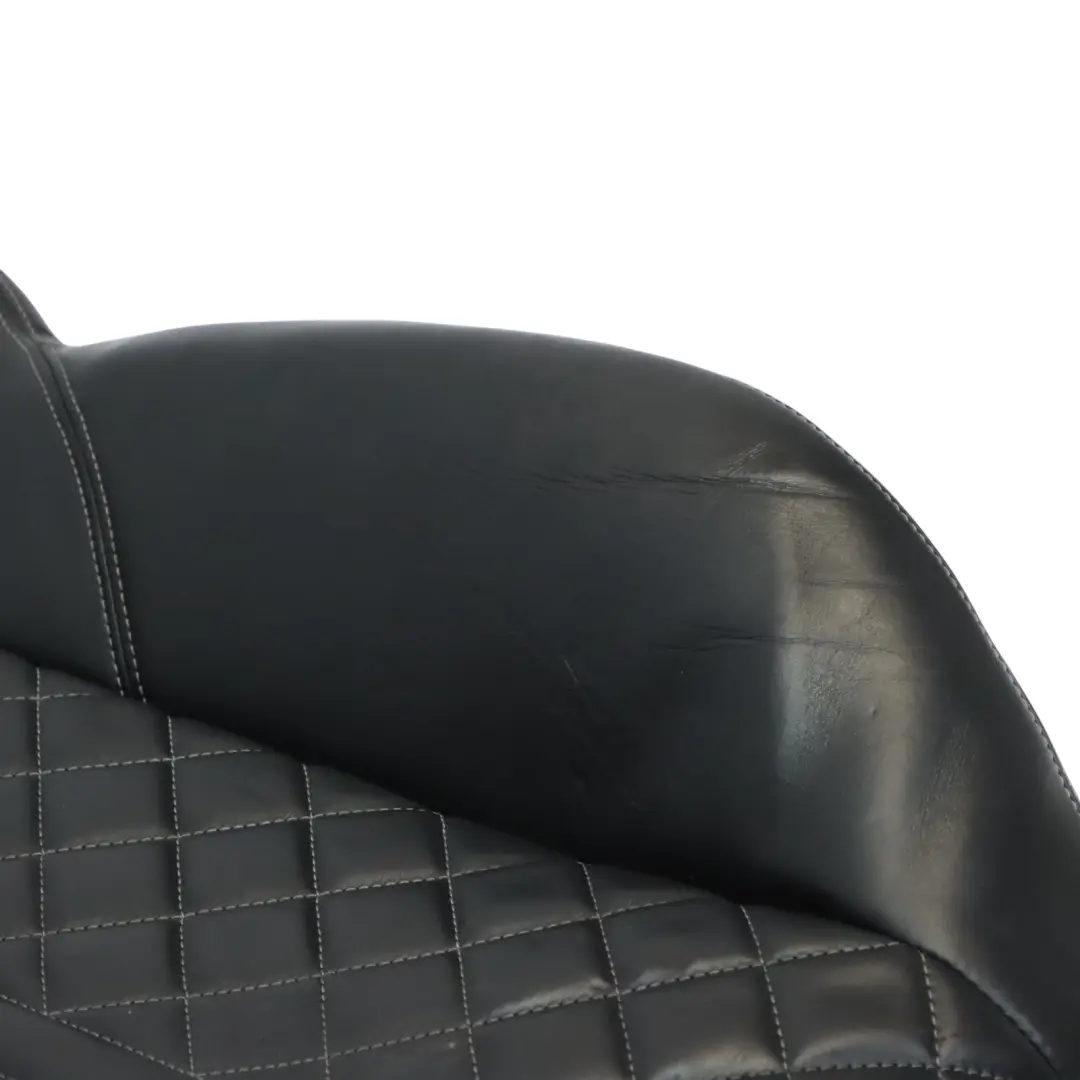 Audi A4 S4 B9 Sport Front Seat Heated Cover Leather Black Left N/S Backrest - SKU 8W6881805BJ - Part number 8W0881775E