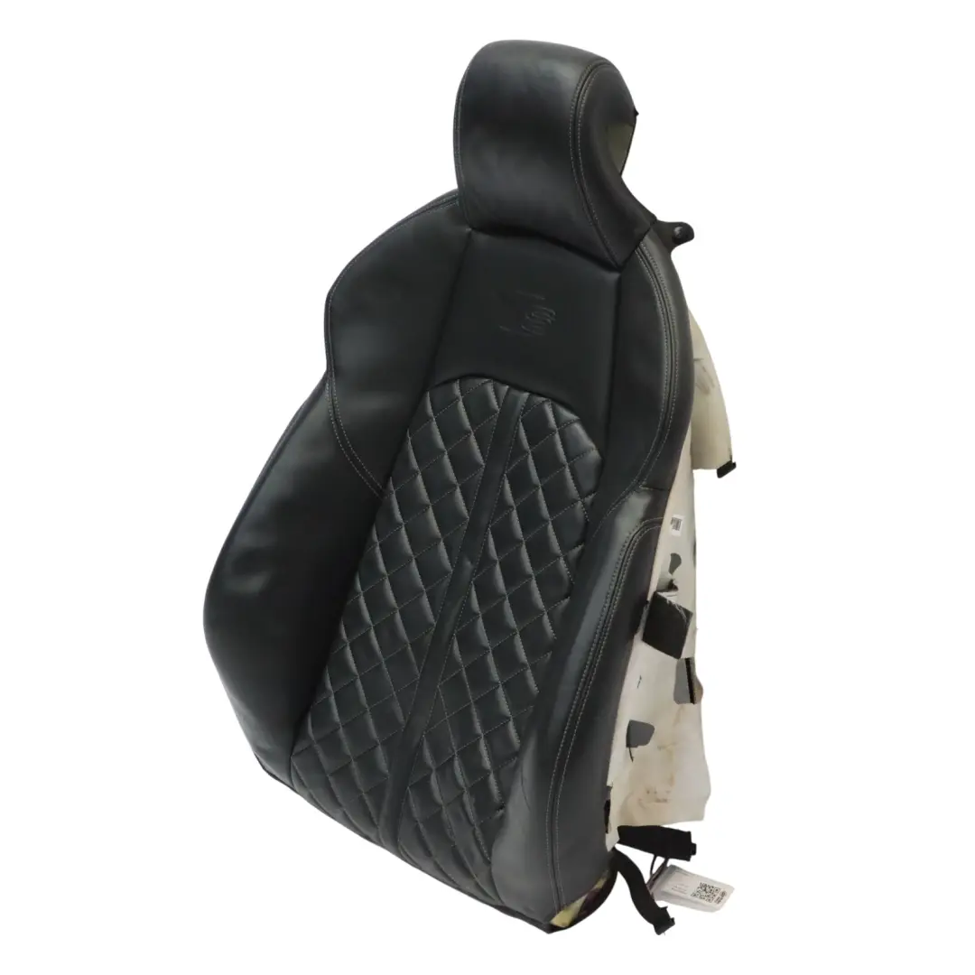 Audi A4 S4 B9 Siège Avant Sport Chauffant En Cuir Noir Avec Dossier Gauche - SKU 8W6881805BJ - Numéro de pièce 8W0881775E