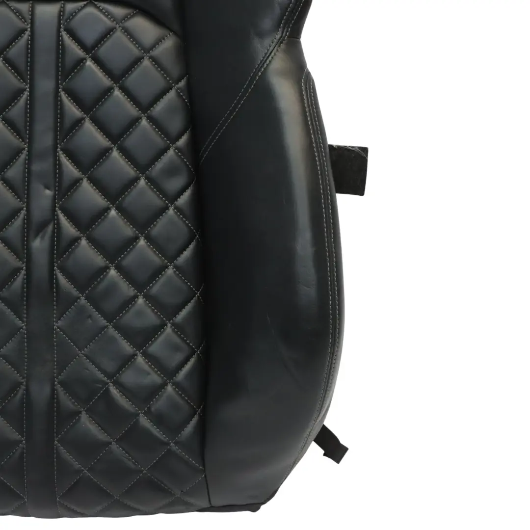 Audi A4 S4 B9 Sport Front Seat Heated Cover Leather Black Left N/S Backrest - SKU 8W6881805BJ - Part number 8W0881775E