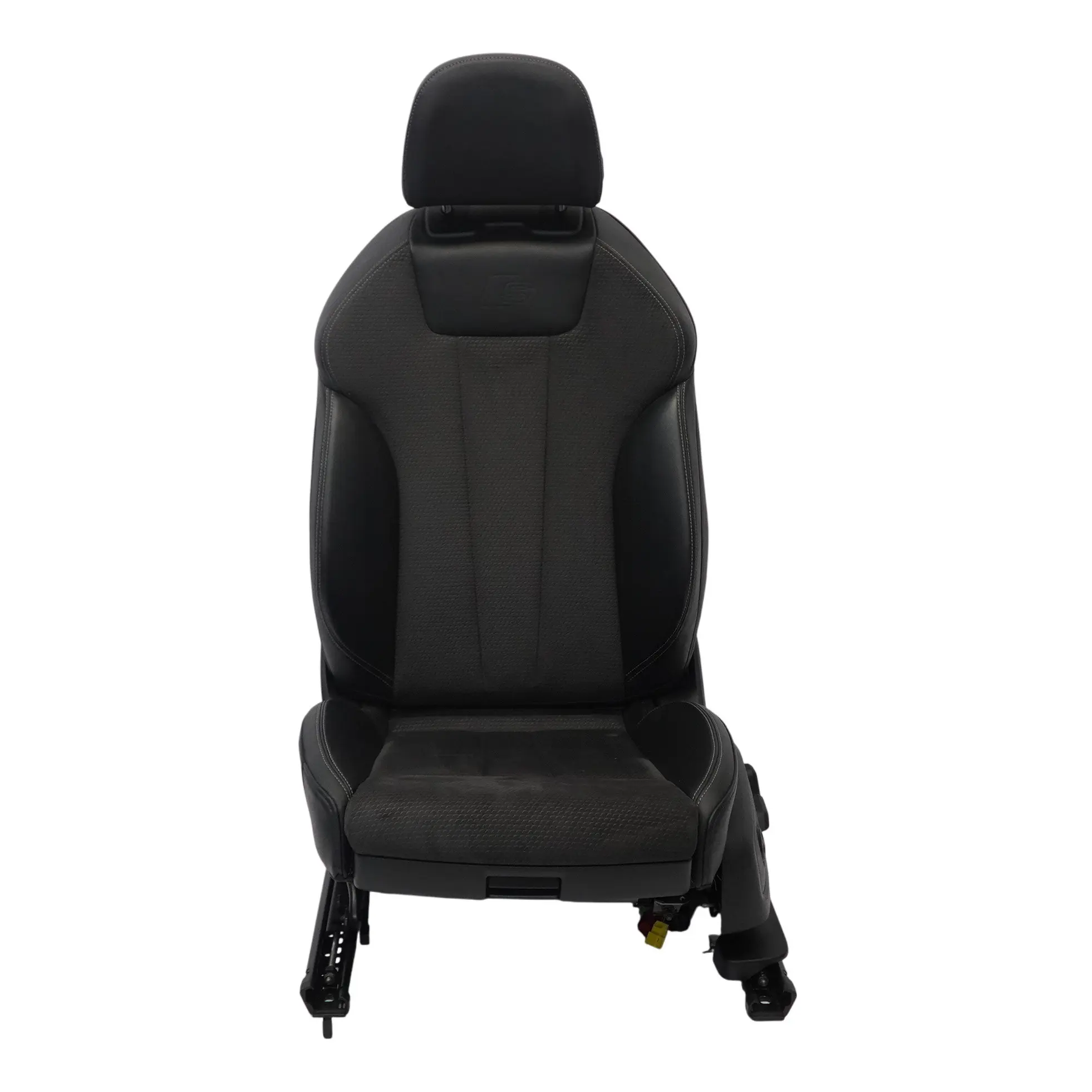 Audi A5 F5 Sport Seat Front Left N/S Heated Half Leather Soul Black Grey