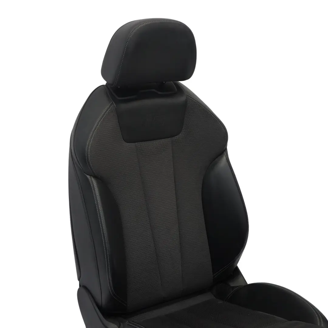 Fotel Sport Przedni Lewy Grzany Półskóra Czarno Szary do Audi A5 F5 o numerze 8W0881805P Audi A5 F5 Fotel Sport Przedni Lewy Grzany Półskóra Czarno Szary - SKU 8W0881805P - Numer Części 8W0881805P