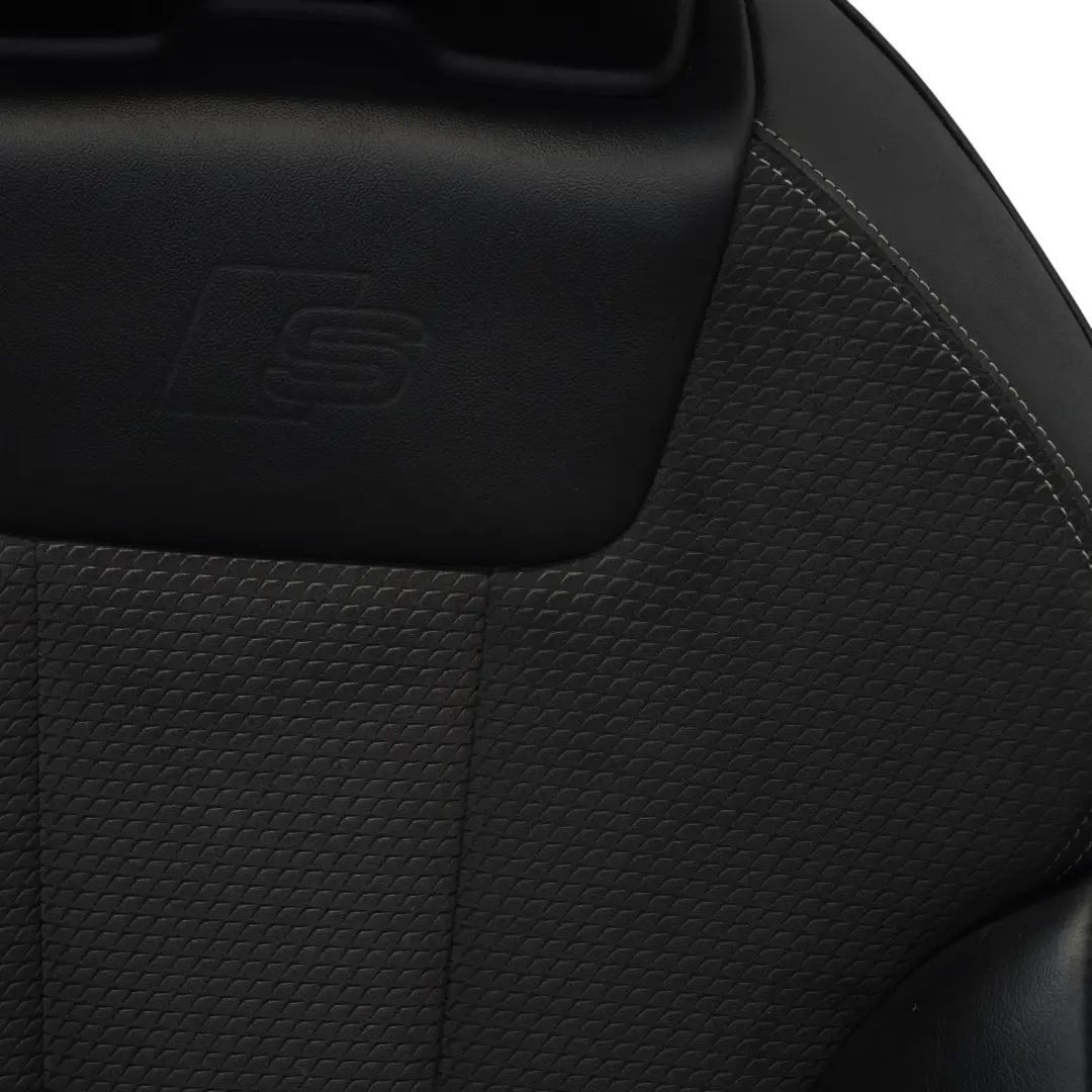 Front Left N/S Heated Half Leather Soul Black Grey to Audi A5 F5 Sport Seat with Part number 8W0881805P Audi A5 F5 Sport Seat Front Left N/S Heated Half Leather Soul Black Grey - SKU 8W0881805P - Part number 8W0881805P