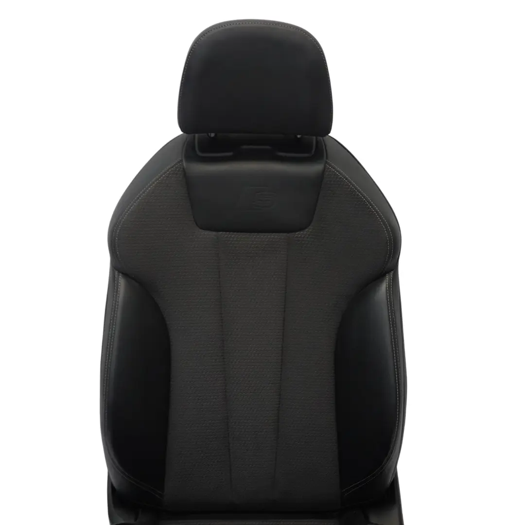  Asiento deportivo Audi A5 F5 delantero izquierdo calefactable piel Soul Negro - SKU 8W0881805P - Número de pieza 8W0881805P