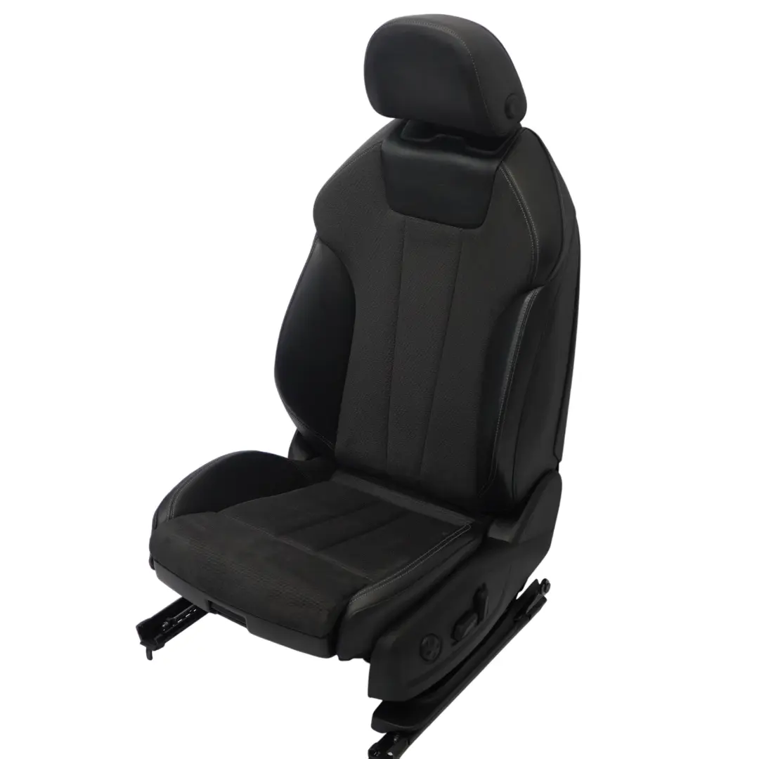  Asiento deportivo Audi A5 F5 delantero izquierdo calefactable piel Soul Negro - SKU 8W0881805P - Número de pieza 8W0881805P