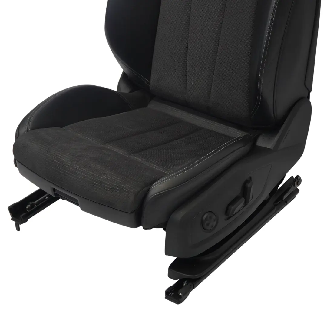 Audi A5 F5 Sport Seat anteriore sinistro riscaldato mezza pelle Soul nero grigio - SKU 8W0881805P - Numero di parte 8W0881805P