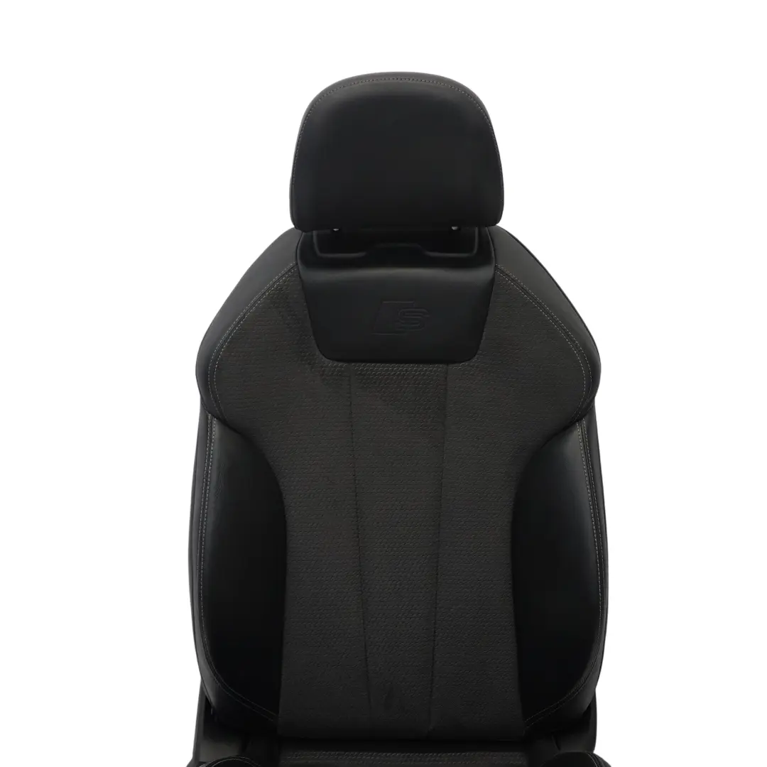 Front Right O/S Heated Half Leather Soul Black Grey to Audi A5 F5 Sport Seat with Part number 8W0881806P Audi A5 F5 Sport Seat Front Right O/S Heated Half Leather Soul Black Grey - SKU 8W0881806P - Part number 8W0881806P