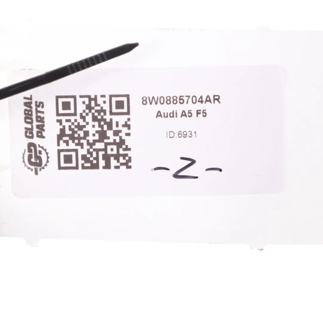 Back Seat Panel Side Bolster Black Leather Rear Right O/S to Audi A5 F5 with Part number 8W0885704AR Audi A5 F5 Back Seat Panel Side Bolster Black Leather Rear Right O/S - SKU 8W0885704AR - Part number 8W0885704AR