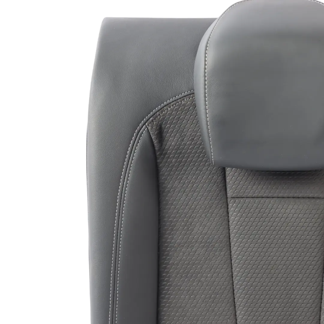 Audi A4 B9 8W A5 F5 Seat Backrest Cover Left N/S Leather Alcantara Black Grey - SKU 8W0885805K - Part number 8W0885805K