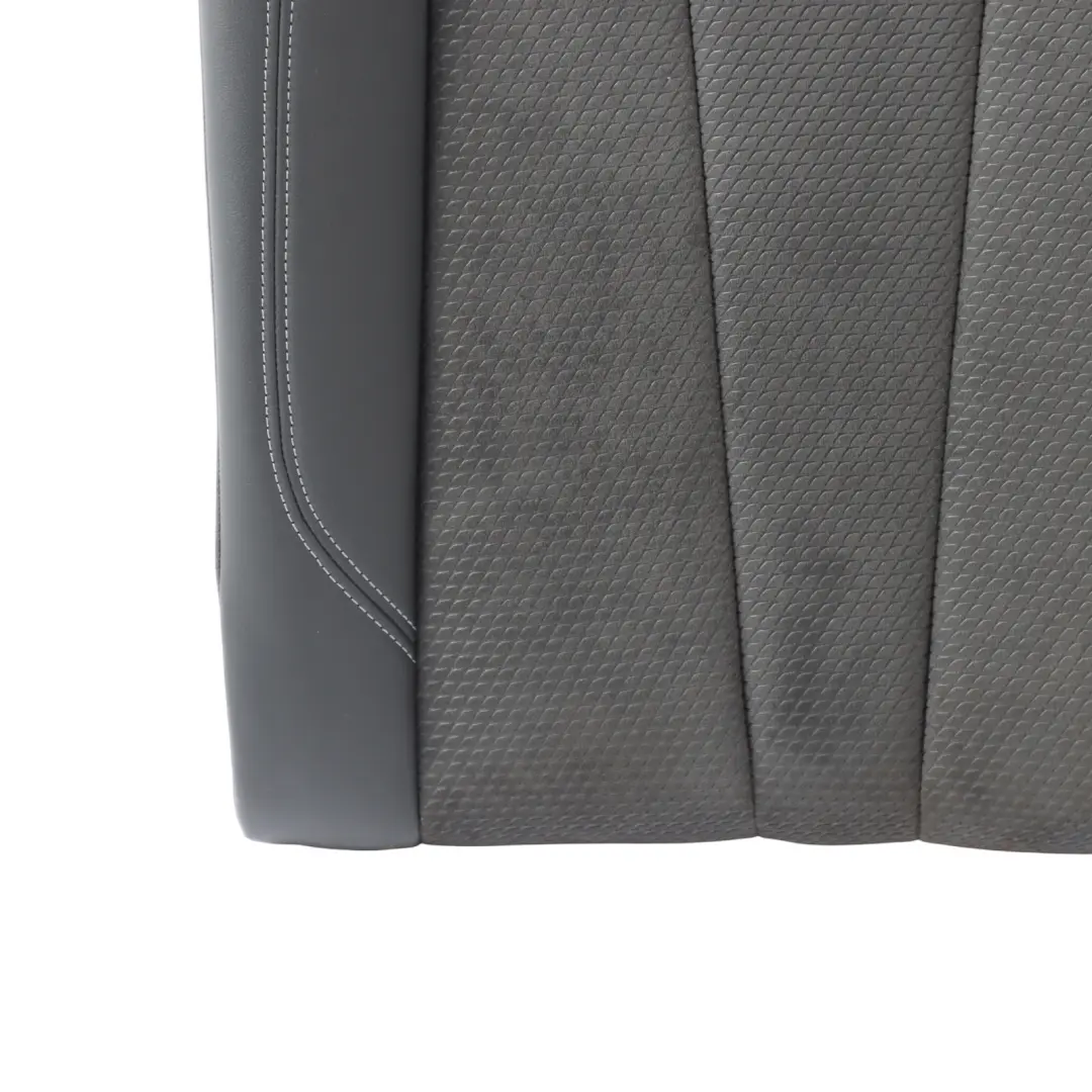 Audi A4 B9 8W A5 F5 Seat Backrest Cover Left N/S Leather Alcantara Black Grey - SKU 8W0885805K - Part number 8W0885805K