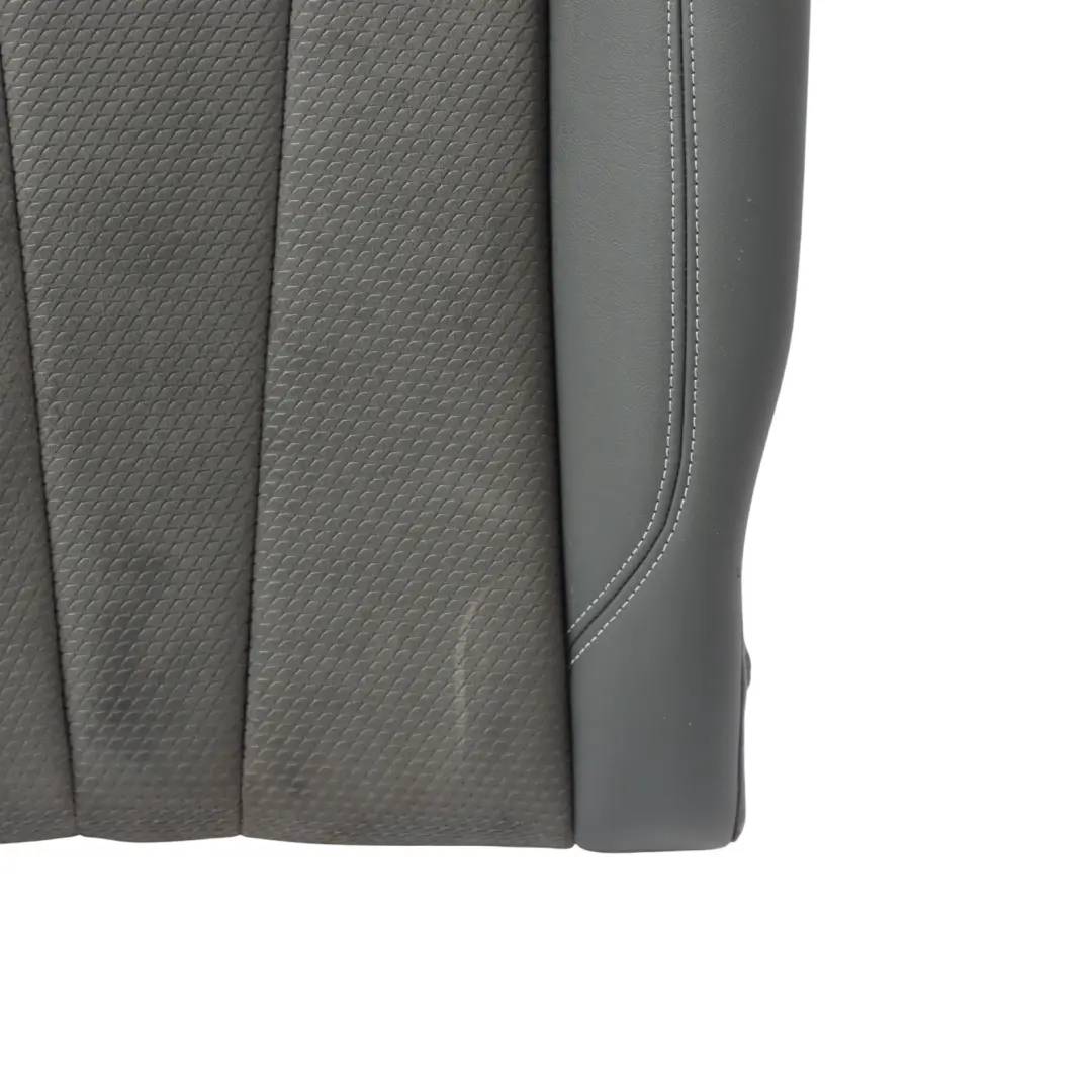 Audi A4 B9 8W A5 F5 Seat Backrest Cover Left N/S Leather Alcantara Black Grey - SKU 8W0885805K - Part number 8W0885805K
