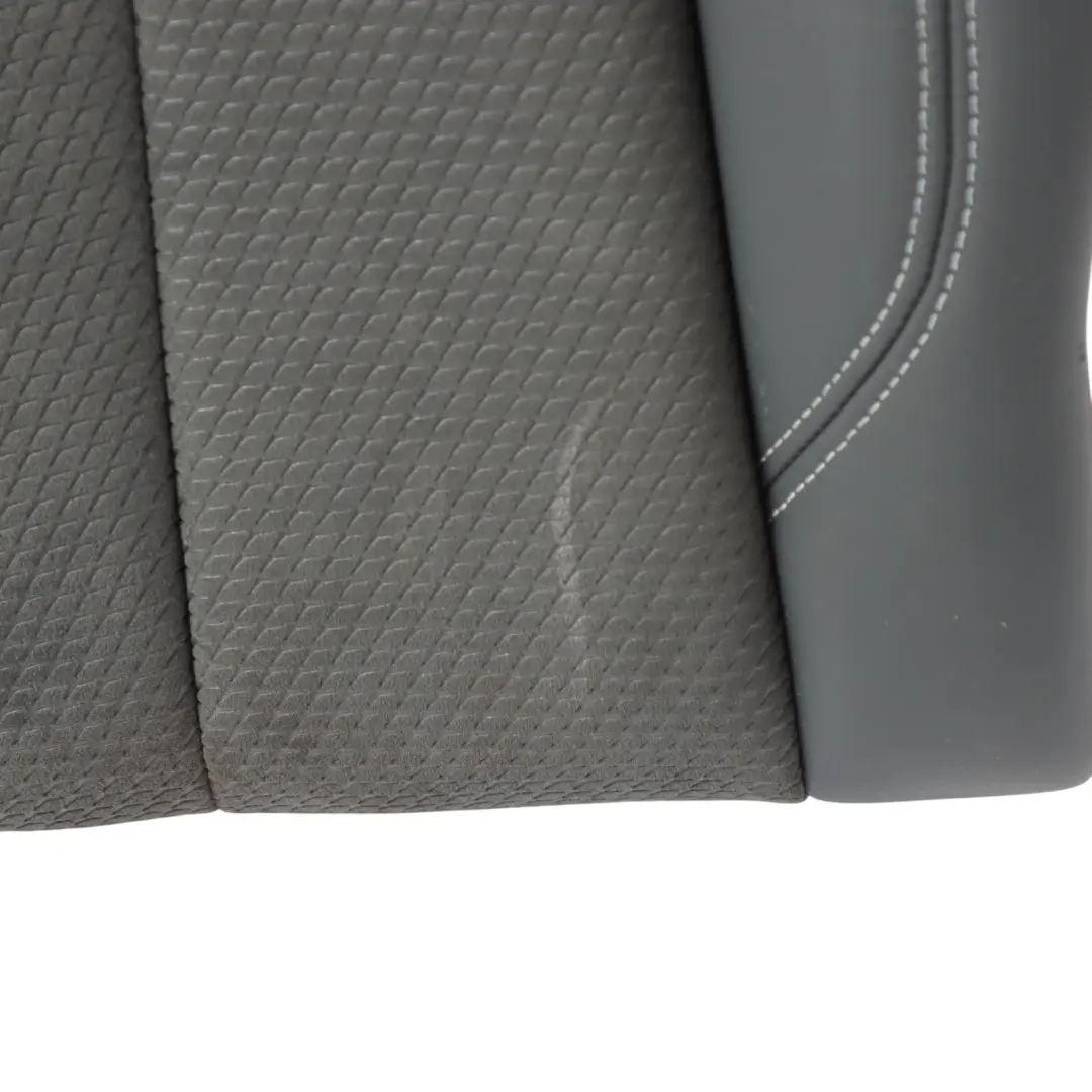 Audi A4 B9 8W A5 F5 Seat Backrest Cover Left N/S Leather Alcantara Black Grey - SKU 8W0885805K - Part number 8W0885805K