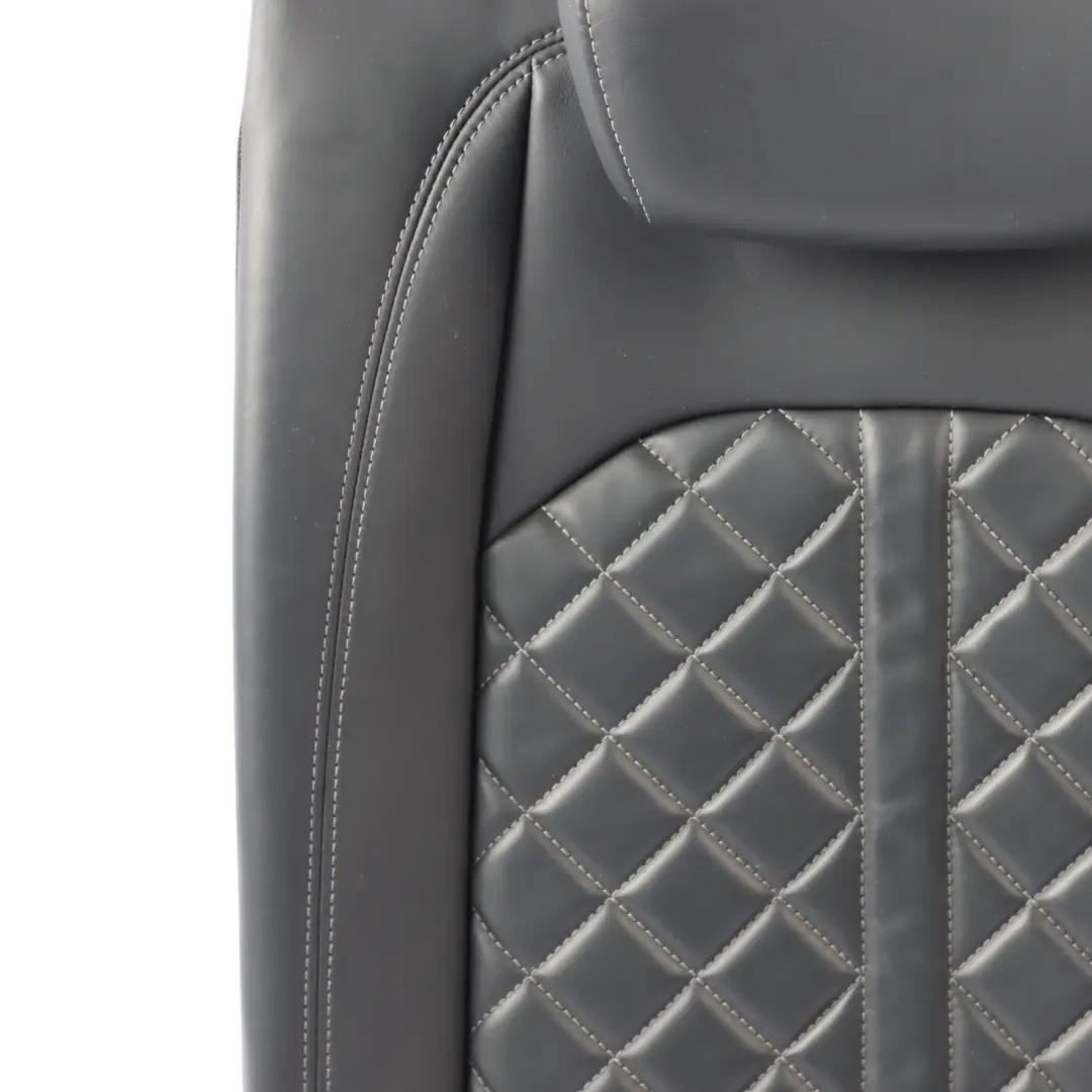 Audi A4 S4 B9 Back Seat Backrest Armrest Rear Left N/S Leather Black - SKU 8W0885805M - Part number 8W0885805M