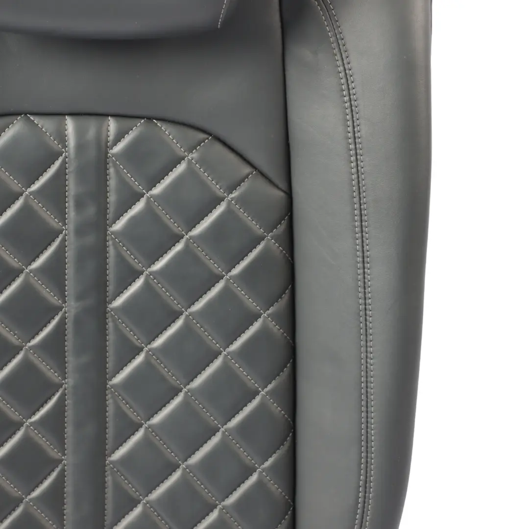 Audi A4 S4 B9 Back Seat Backrest Armrest Rear Left N/S Leather Black - SKU 8W0885805M - Part number 8W0885805M