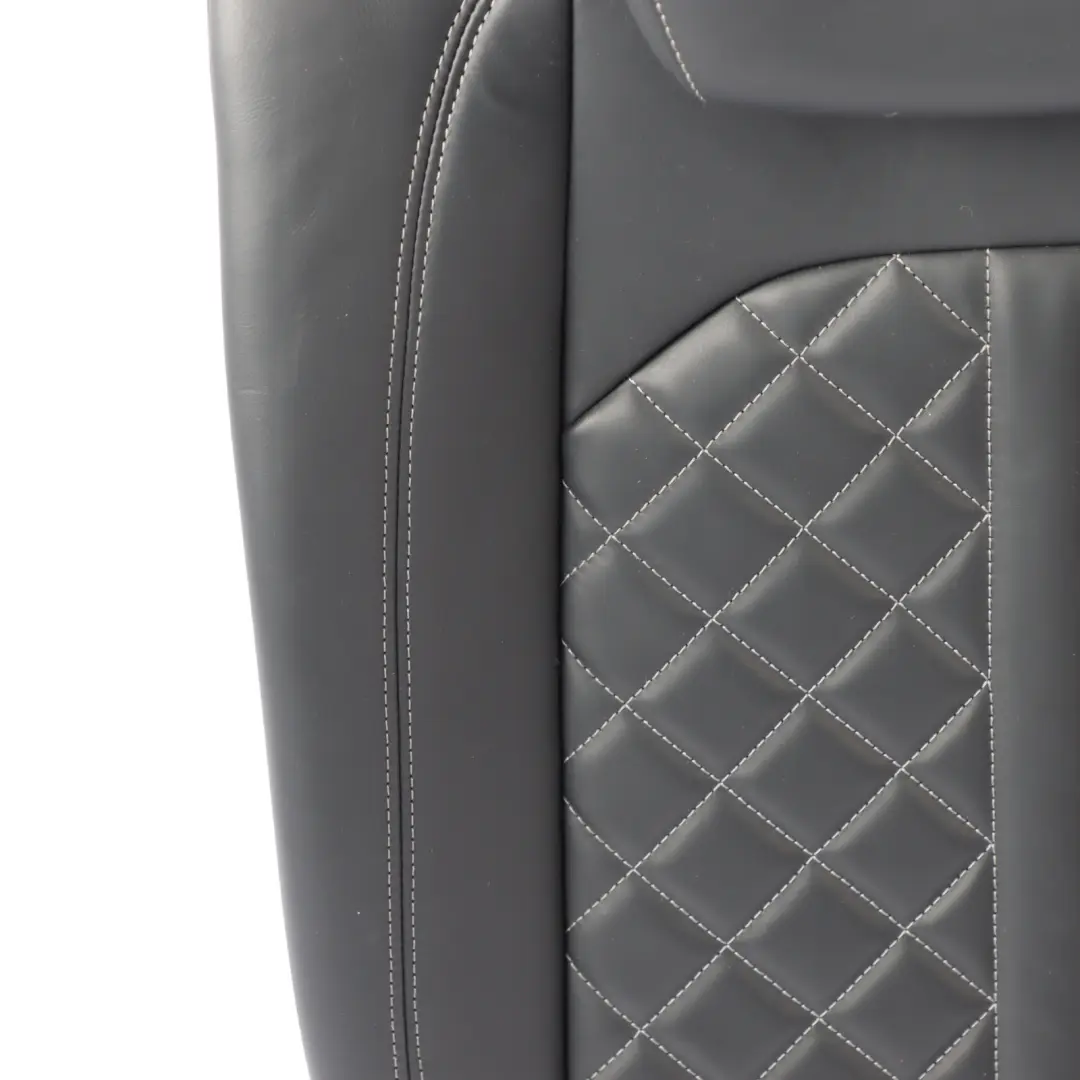 Audi A4 S4 B9 Oparcie Podłokietnik Tylny Prawy Skórzane Czarne - SKU 8W0885806M - Numer Części 8W0885806M