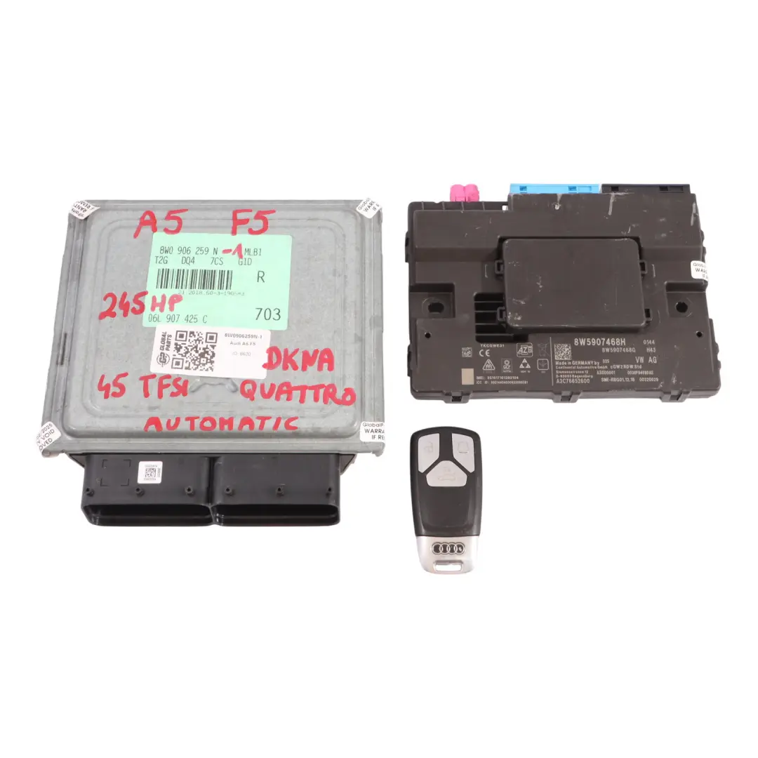 Audi A5 F5 45 TFSI DKNA 245HP Quattro Motor ECU Kit Gateway + Schlüss - SKU 8W0906259N-1 - Teilenummer 8W0906259N