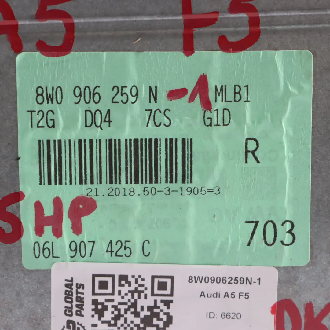 Audi A5 F5 45 TFSI DKNA 245HP Quattro Komputer Silnika ECU - SKU 8W0906259N-1 - Numer Części 8W0906259N