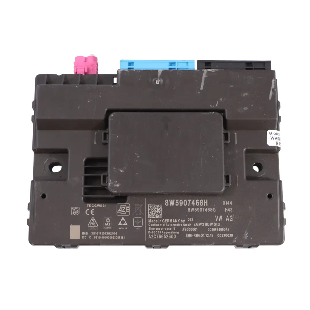 Audi A5 F5 45 TFSI DKNA 245HP Quattro Motor ECU Kit Gateway + Schlüss - SKU 8W0906259N-1 - Teilenummer 8W0906259N