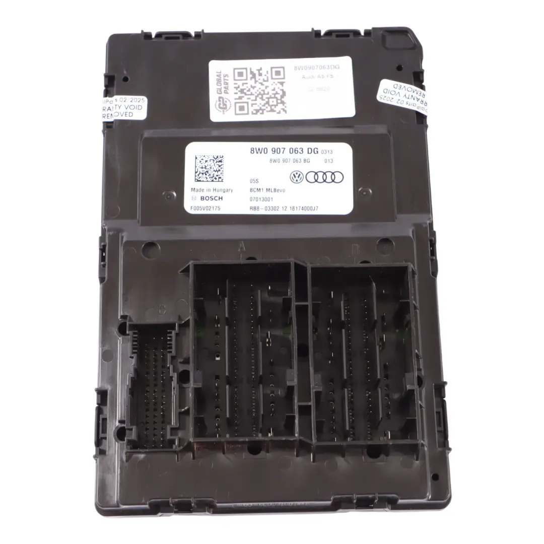Audi A5 F5 45 TFSI DKNA Body Control Module BCM Unit ECU - SKU 8W0907063DG - Part number 8W0907063DG