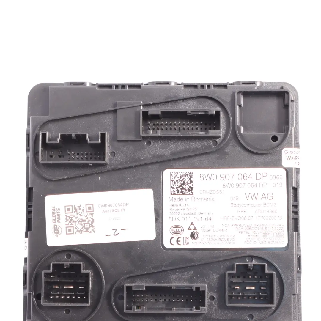 Audi SQ5 FY Body Control Unit Basic Module BCM - SKU 8W0907064DP - Part number 8W0907064DP