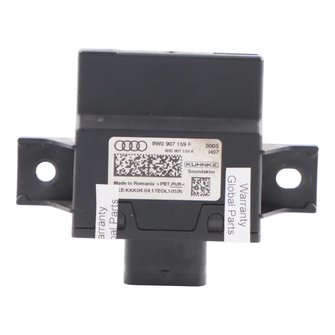 Aufprallgeräusch Steuermodul für Audi A4 S4 B9 A5 S5 mit Teilenummer 8W0907159F Audi A4 S4 B9 A5 S5 Aufprallgeräusch Steuermodul - SKU 8W0907159F - Teilenummer 8W0907159F