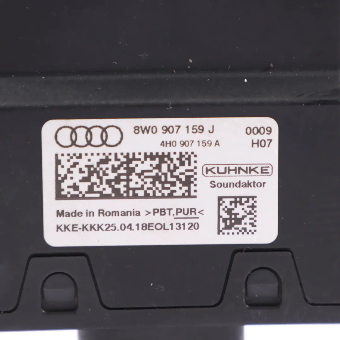 Audi A4 B9 A5 F5 Module commande actionneur bruit impact - SKU 8W0907159J - Numéro de pièce 8W0907159J