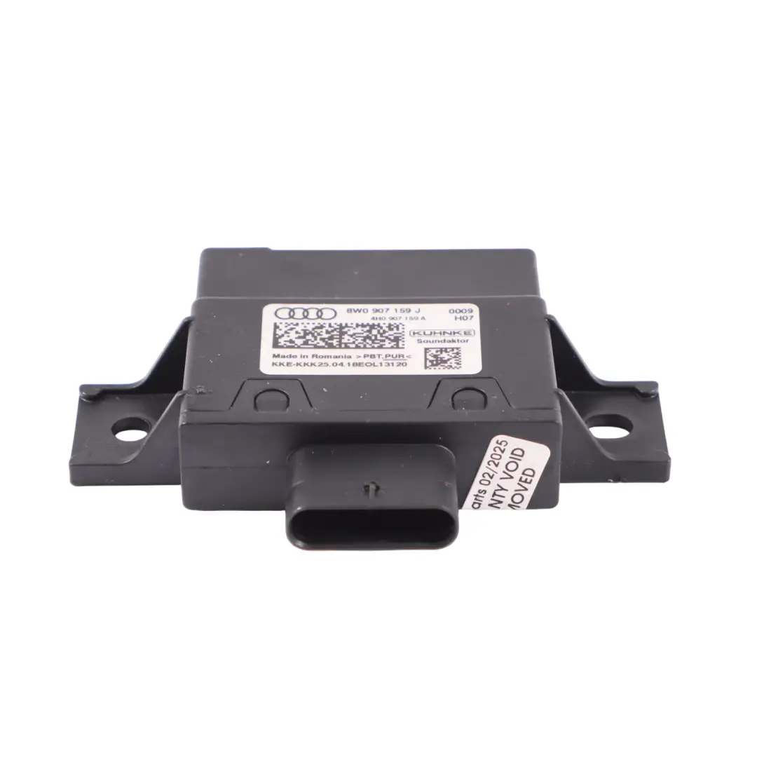 Audi A4 B9 A5 F5 Module commande actionneur bruit impact - SKU 8W0907159J - Numéro de pièce 8W0907159J