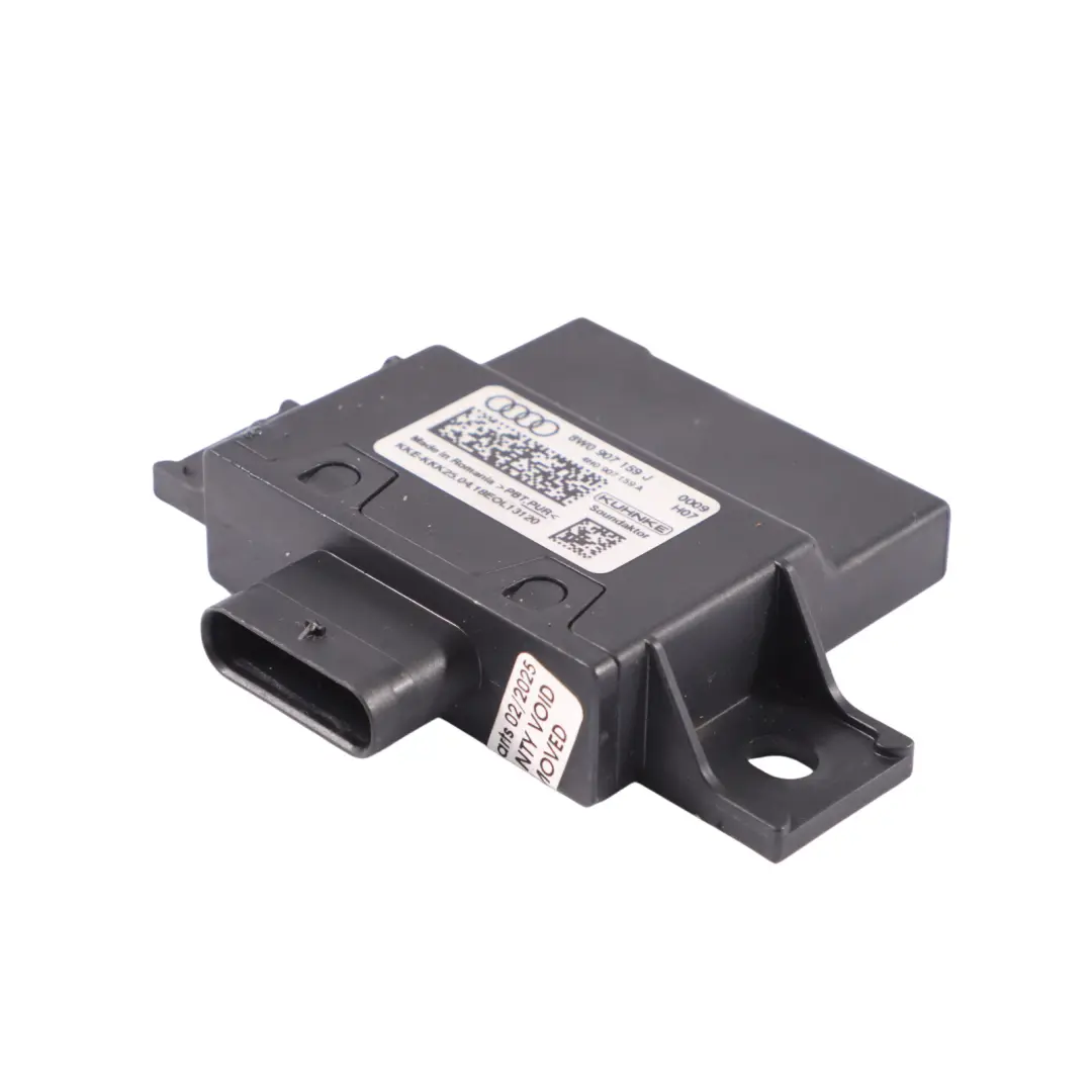 Módulo control actuador sonido de impacto para Audi A4 B9 A5 F5 con número de pieza 8W0907159J Audi A4 B9 A5 F5 Módulo control actuador sonido de impacto - SKU 8W0907159J - Número de pieza 8W0907159J