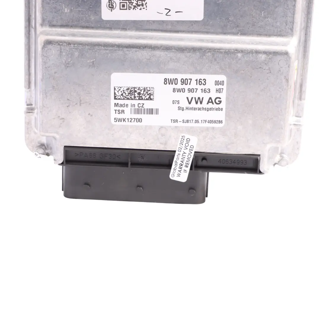Audi AQ5 FY Rear Differential Control Module Unit QMV - SKU 8W0907163 - Part number 8W0907163
