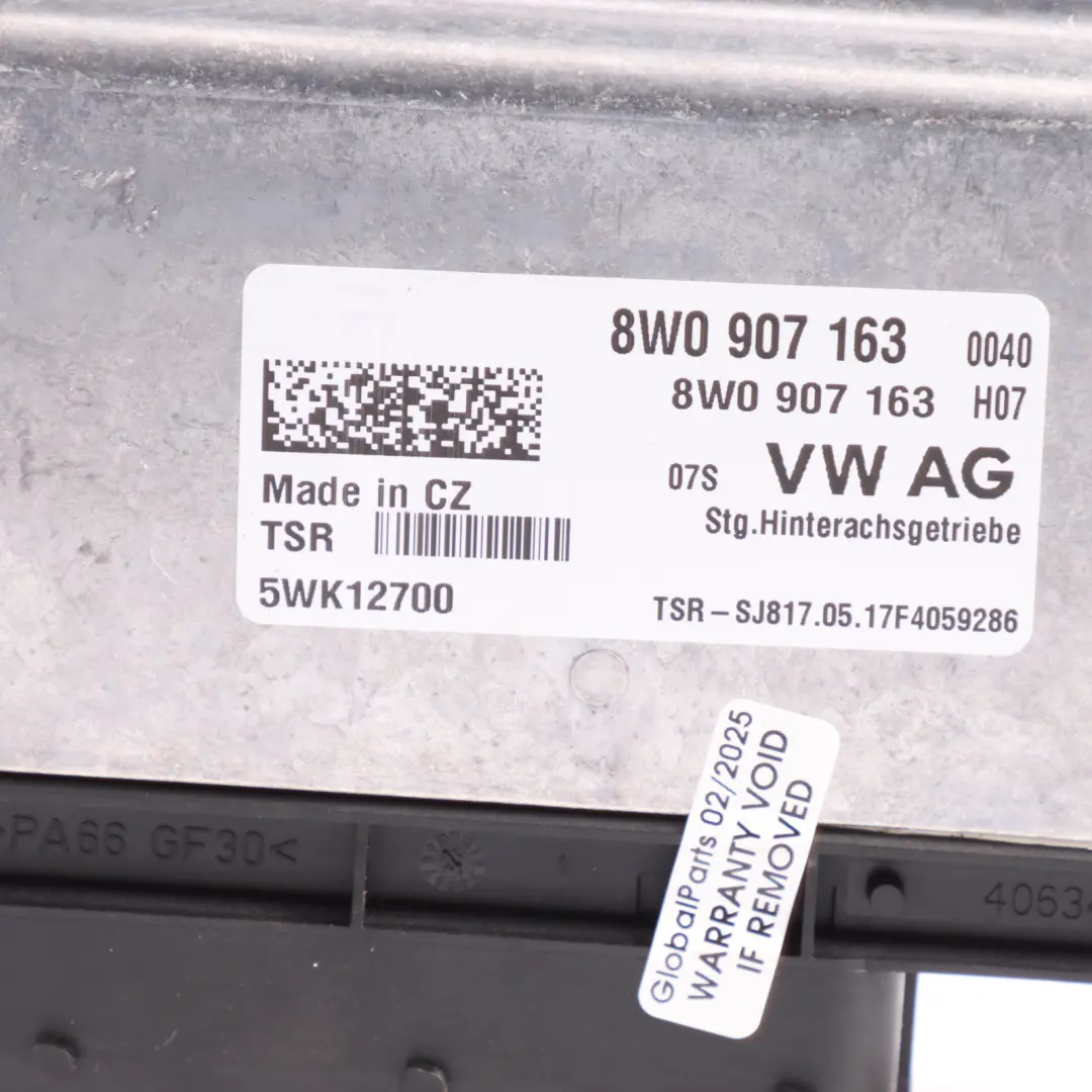 Audi AQ5 FY Rear Differential Control Module Unit QMV - SKU 8W0907163 - Part number 8W0907163