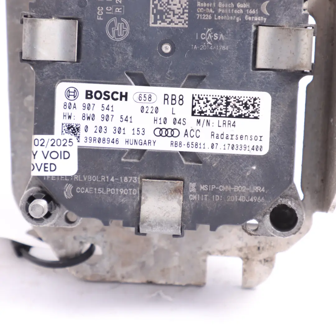 Distronic Radar Sensor Control Unit Module Left N/S 80A907541 to Audi SQ5 FY with Part number 8W0907541 Audi SQ5 FY Distronic Radar Sensor Control Unit Module Left N/S 80A907541 - SKU 8W0907541 - Part number 8W0907541