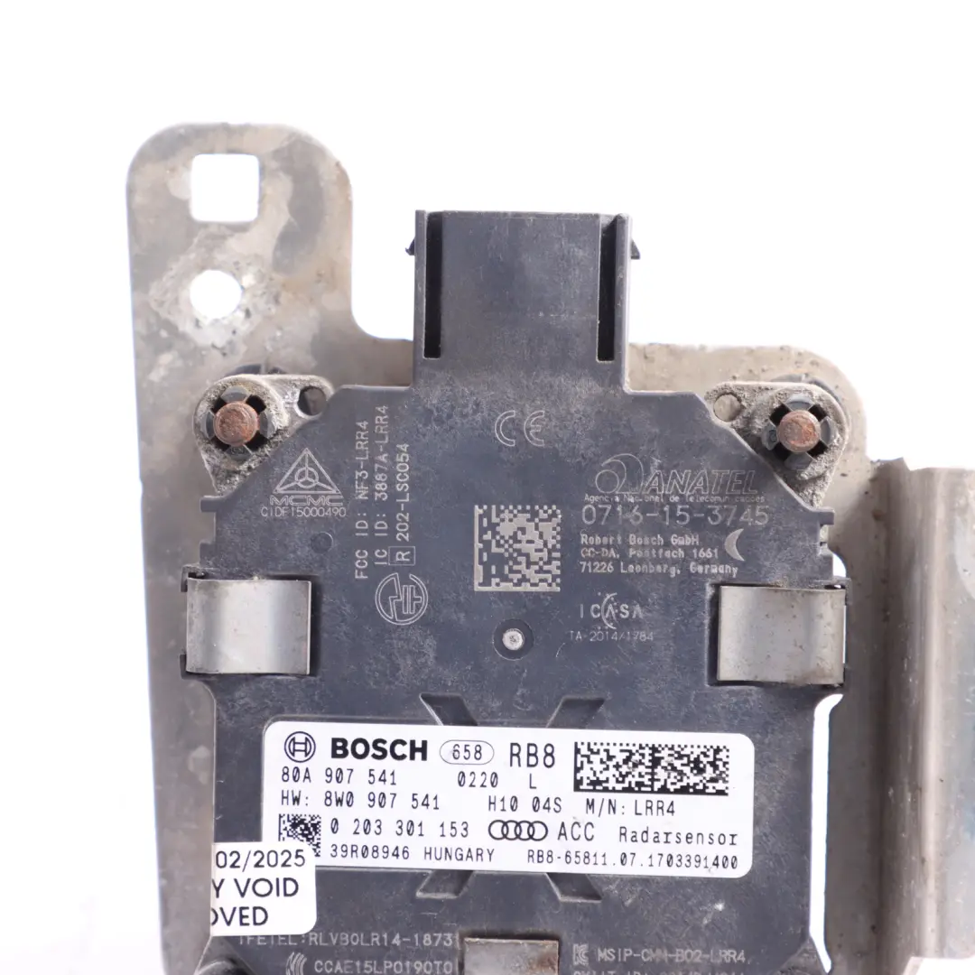 Distronic Radar Sensor Control Unit Module Left N/S 80A907541 to Audi SQ5 FY with Part number 8W0907541 Audi SQ5 FY Distronic Radar Sensor Control Unit Module Left N/S 80A907541 - SKU 8W0907541 - Part number 8W0907541