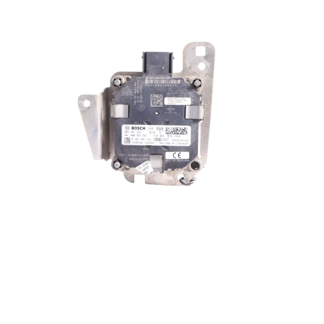 Distronic Radar Sensor Control Unit Module Right O/S 80A907561 to Audi SQ5 FY with Part number 8W0907561 Audi SQ5 FY Distronic Radar Sensor Control Unit Module Right O/S 80A907561 - SKU 8W0907561 - Part number 8W0907561