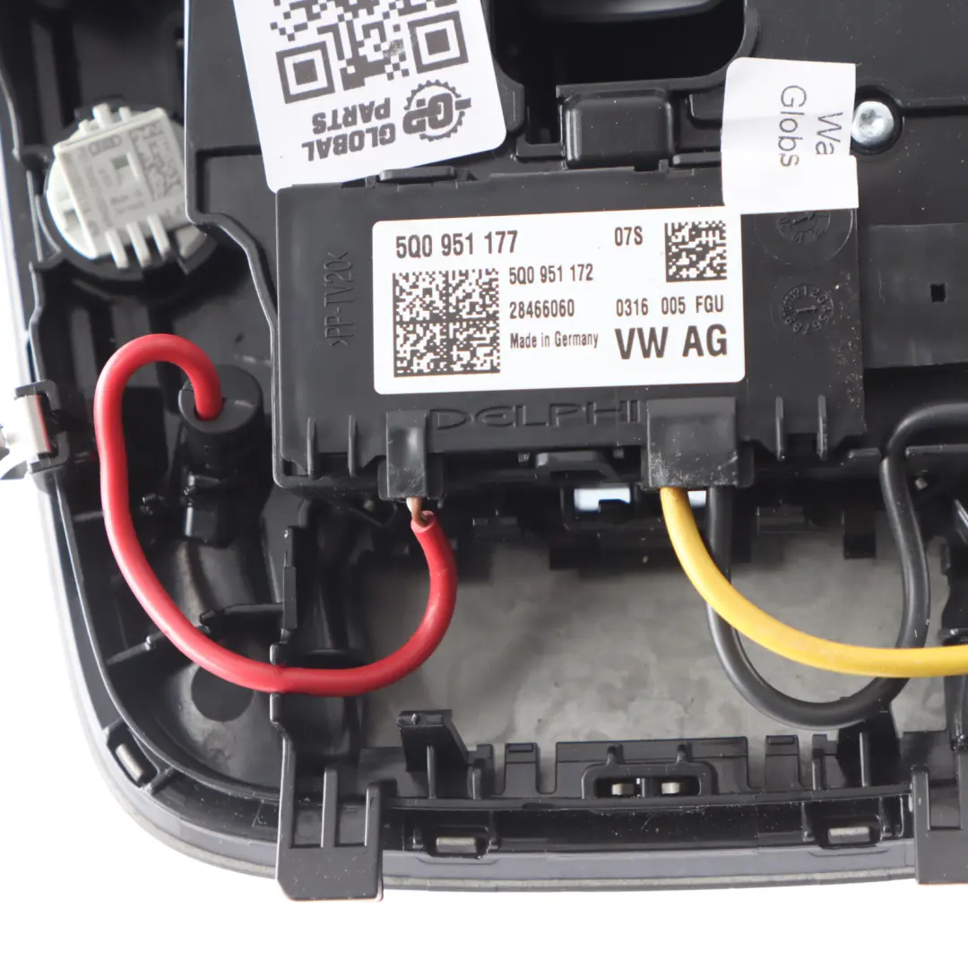 Audi A4 B9 Inner Roof Headliner Courtesy Reading Light Lamp Switch - SKU 8W0947135AT - Part number 8W0947135AT