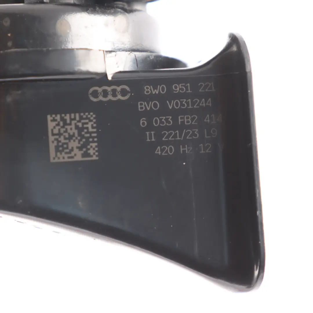 Audi A4 B9 Alarm Siren Horn Signal Low Tone Fanfare Right O/S Side - SKU 8W0951221 - Part number 8W0951221