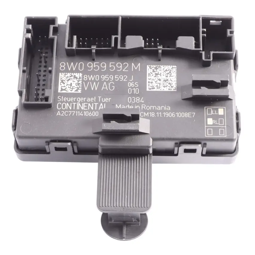 Modulo Controllo Porta Anteriore ECU Lato Passeggero per Audi A4 B9 A5 F5 con numero di parte 8W0959592M Audi A4 B9 A5 F5 Modulo Controllo Porta Anteriore ECU Lato Passeggero - SKU 8W0959592M - Numero di parte 8W0959592M