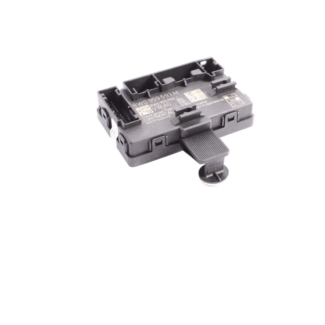 Módulo Control Puerta Delantera ECU Lado Conductor para Audi A4 B9 A5 F5 con número de pieza 8W0959593M Audi A4 B9 A5 F5 Módulo Control Puerta Delantera ECU Lado Conductor - SKU 8W0959593M - Número de pieza 8W0959593M