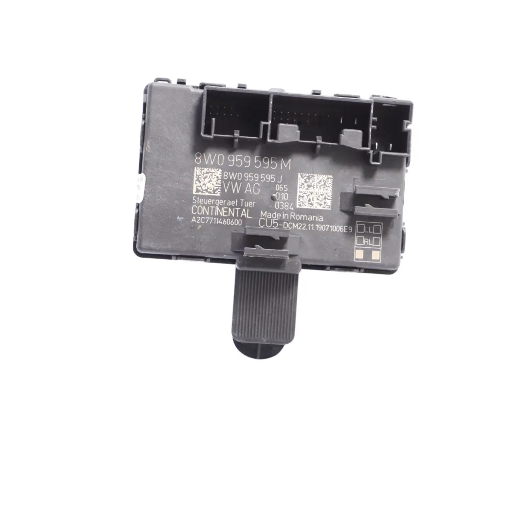Door Module Rear Right Left N/O/S Control Unit to Audi A4 B9 A5 F5 with Part number 8W0959595M Audi A4 B9 A5 F5 Door Module Rear Right Left N/O/S Control Unit - SKU 8W0959595M - Part number 8W0959595M